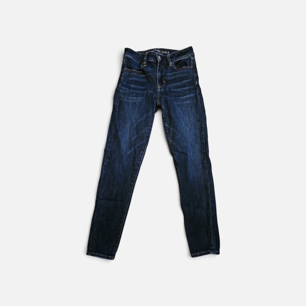 American eagle hi rise jeggings dark wash